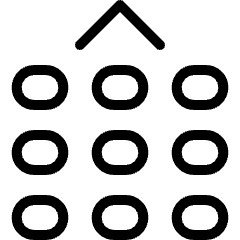 Phone Pull Dial Pad Up Icon from Ultimate Light Set