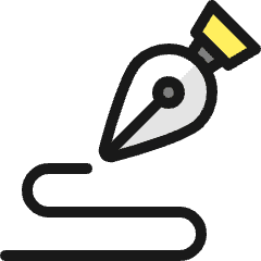 Content Ink Pen Write Icon from Ultimate Colors Set