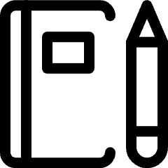 Content Notebook Pencil Icon from Ultimate Regular Set