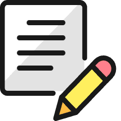 Content Paper Edit Icon from Ultimate Colors Set