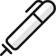 Content Pen 1 Icon from Ultimate Colors Set