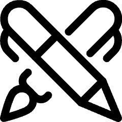 Content Pen Double Icon from Ultimate Regular Set