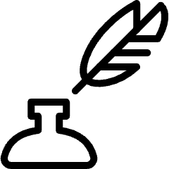 Content Quill Ink Icon from Ultimate Light Set