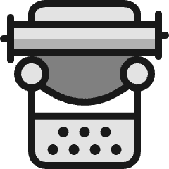 Content Typing Machine 2 Icon from Ultimate Colors Set