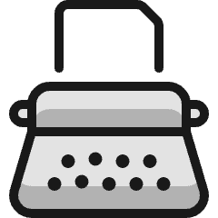 Content Typing Machine 3 Icon from Ultimate Colors Set