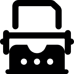 Content Typing Machine Icon from Ultimate Bold Set