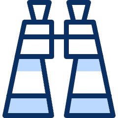 Binocular 2 Icon from Cyber Duotone Set