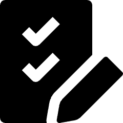 Checklist Pen Icon from Nova Solid Set