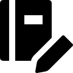 Notebook Pencil Icon from Nova Solid Set
