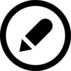 Pen Circle Icon from Nova Line Icons Set