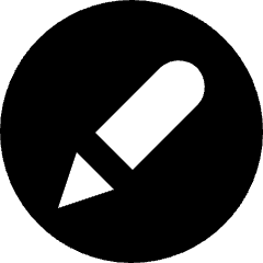 Pen Circle Icon from Nova Solid Set