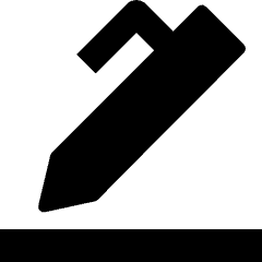 Pen Sign Writing Icon from Nova Solid Set