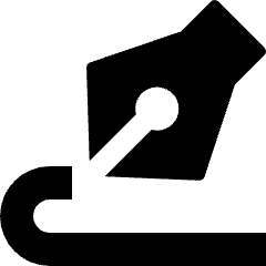 Pen Writing Calligraphy Icon from Nova Solid Set