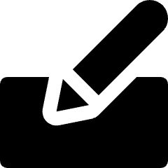 Pen Writing Form Filling Icon from Nova Solid Set