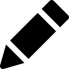 Pencil 1 Icon from Nova Solid Set