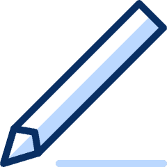 Pencil 1 Icon from Cyber Duotone Set