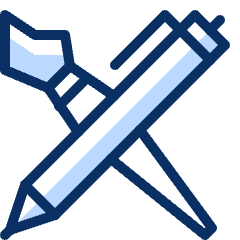 Pencil Brush Icon from Cyber Duotone Set