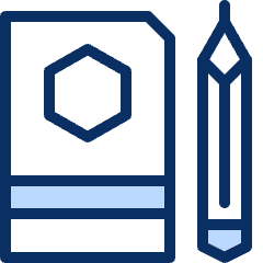 Pencil Diary Icon from Cyber Duotone Set