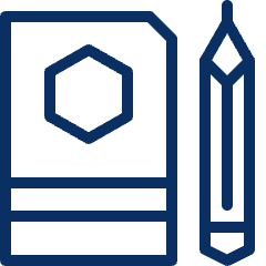 Pencil Diary Icon from Cyber Line Set