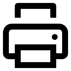 Printer Document Icon from Nova Line Set