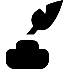 Quill Ink Bottle Icon from Nova Solid Set