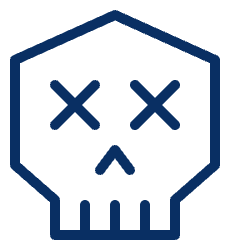 Skull 1 Icon from Cyber Line Set