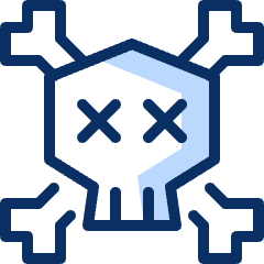 Skull 2 Icon from Cyber Duotone Set