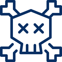 Skull 2 Icon from Cyber Line Set