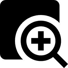 Zoom In Page Icon from Nova Solid Set
