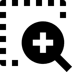 Zoom In Page Selection Icon from Nova Solid Set