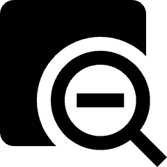 Zoom Out Page Icon from Nova Solid Set