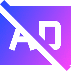 Ad Free Icon from Sharp Gradient Set