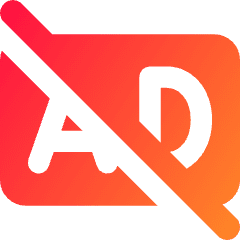 Ad Free Icon from Core Gradient Set