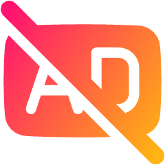 Ad Free Icon from Plump Gradient Set