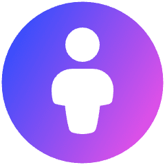 Attribution Icon from Plump Gradient Set