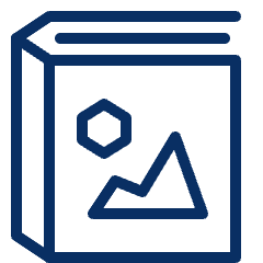 Book Album Picture Icon from Cyber Line Set