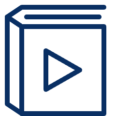 Book Album Play Media Video Icon from Cyber Line Set