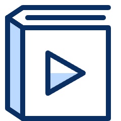 Book Album Play Media Video Icon from Cyber Duotone Set