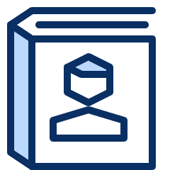 Book Contact Icon from Cyber Duotone Set