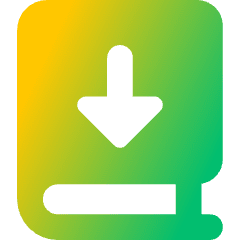 Book Download Icon from Core Gradient Set