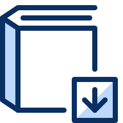 Book Download Icon from Cyber Duotone Set