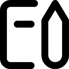 Book Edit Icon from Micro Line Set