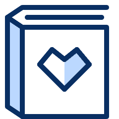 Book Favorite Heart Icon from Cyber Duotone Set