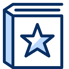 Book Favorite Star Icon from Cyber Duotone Set