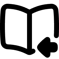 Book Flip Next Page Arrow Icon from Plump Remix Set