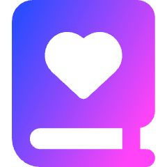 Book Heart Favorite Icon from Core Gradient Set