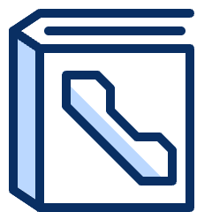 Book Phone Contact Icon from Cyber Duotone Set