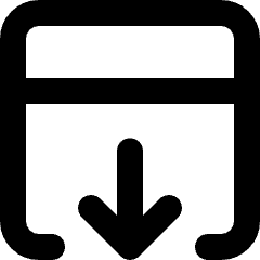 Box Archive File Icon from Micro Line Set