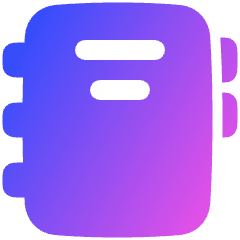 Contact Book Icon from Plump Gradient Set