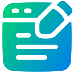 Content Browser Edit Icon from Plump Gradient Set